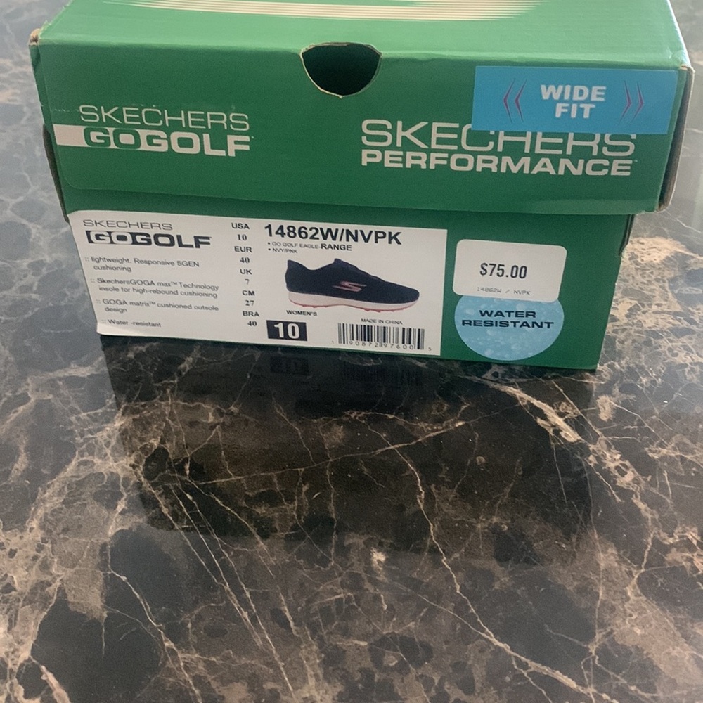 ⛳️ SKECHERS WATER RESISTANT 10WIDE WOMENS GOLF SHOES. - Picture 7 of 8